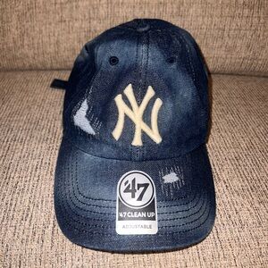 47 Brand Navy Blue New York Yankees Distressed Cap